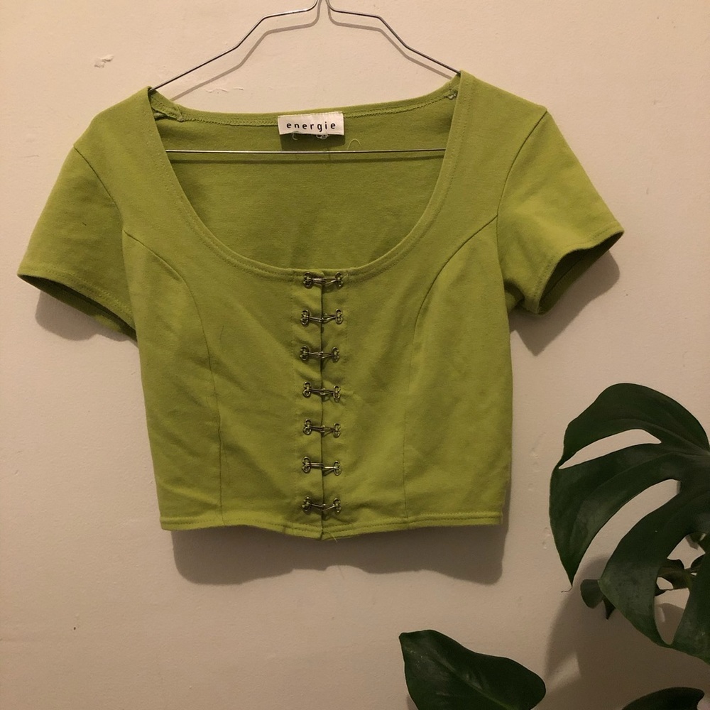 Lime Green Crop Top